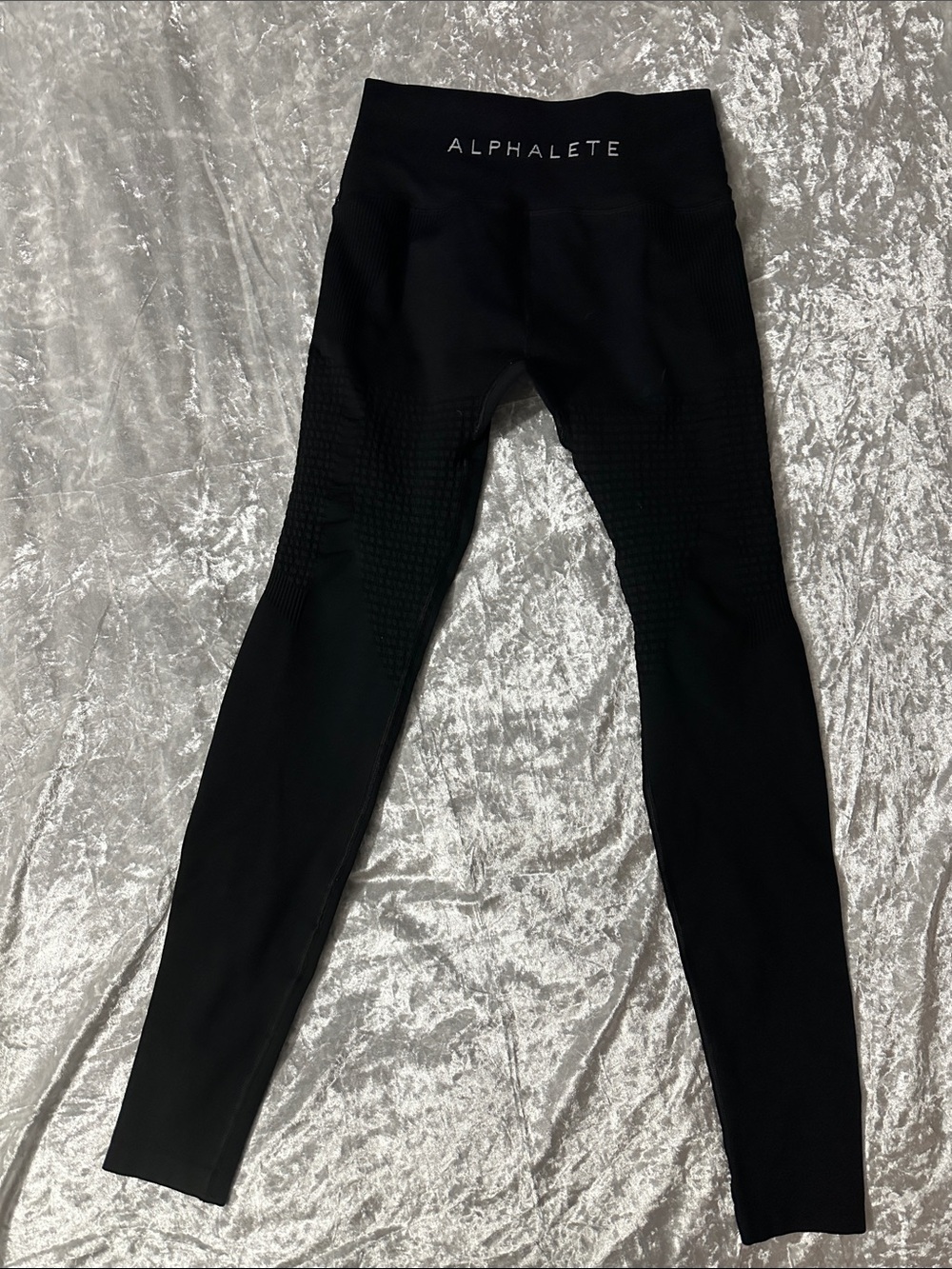 Alphalete l Black Textured Seamless Leggings